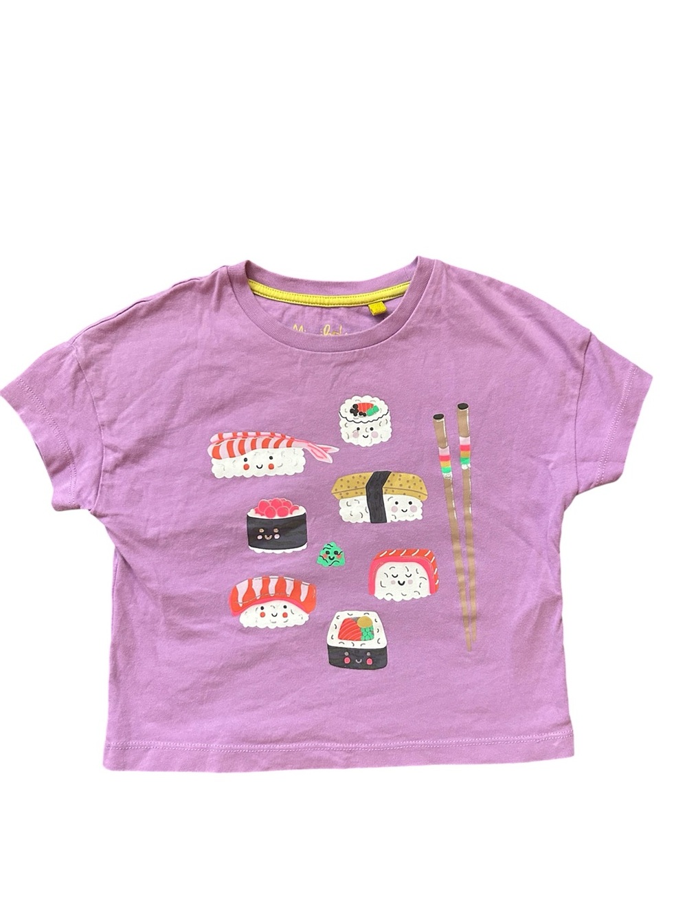 Mini Boden Purple Sushi Graphic Tee